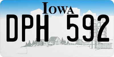 IA license plate DPH592