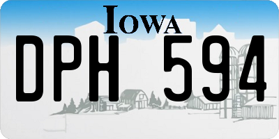IA license plate DPH594