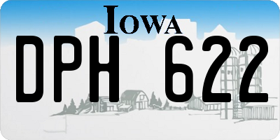 IA license plate DPH622