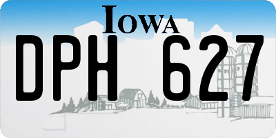 IA license plate DPH627