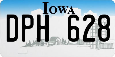 IA license plate DPH628