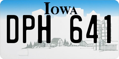 IA license plate DPH641