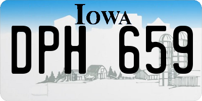 IA license plate DPH659