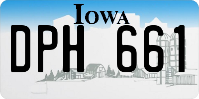IA license plate DPH661