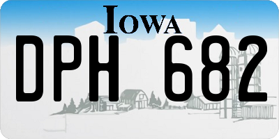 IA license plate DPH682