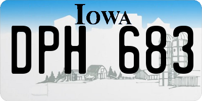 IA license plate DPH683