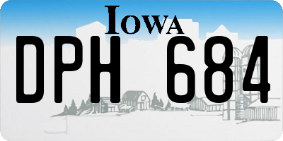 IA license plate DPH684