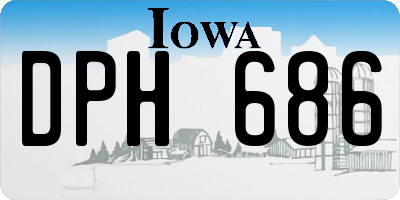 IA license plate DPH686