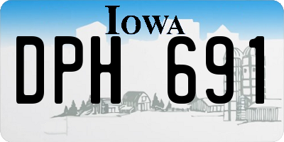 IA license plate DPH691