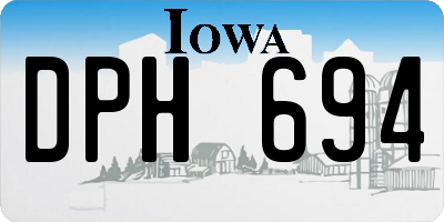 IA license plate DPH694