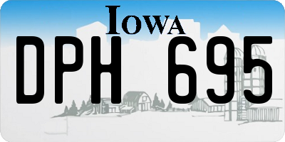 IA license plate DPH695