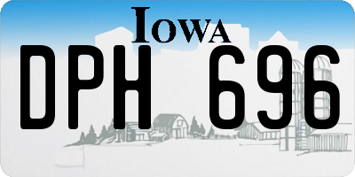 IA license plate DPH696