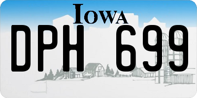 IA license plate DPH699