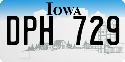 IA license plate DPH729