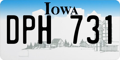 IA license plate DPH731