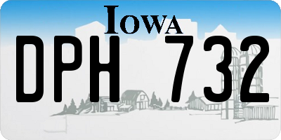IA license plate DPH732