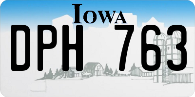 IA license plate DPH763