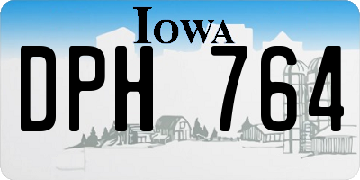 IA license plate DPH764