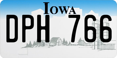 IA license plate DPH766
