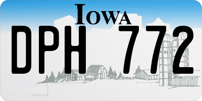IA license plate DPH772