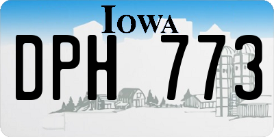 IA license plate DPH773