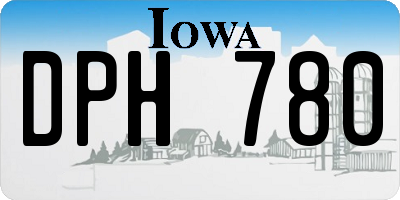 IA license plate DPH780