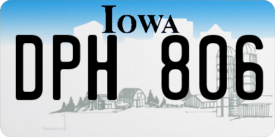 IA license plate DPH806