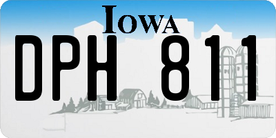 IA license plate DPH811