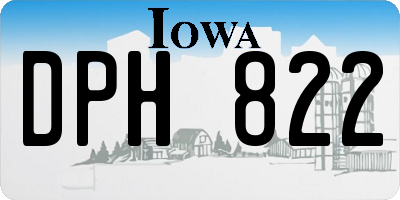 IA license plate DPH822