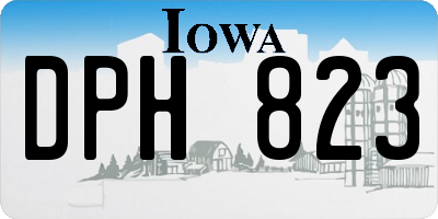 IA license plate DPH823