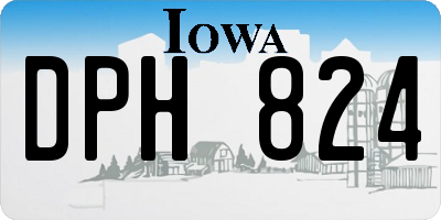 IA license plate DPH824