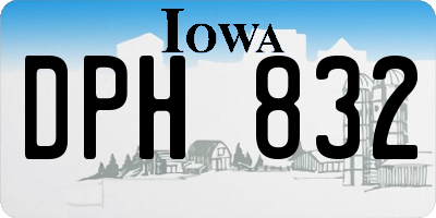 IA license plate DPH832