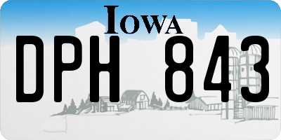 IA license plate DPH843