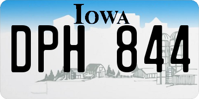 IA license plate DPH844