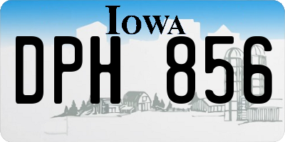 IA license plate DPH856