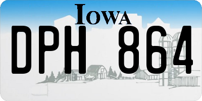 IA license plate DPH864