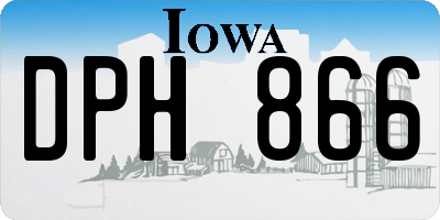 IA license plate DPH866