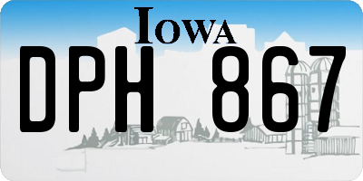 IA license plate DPH867