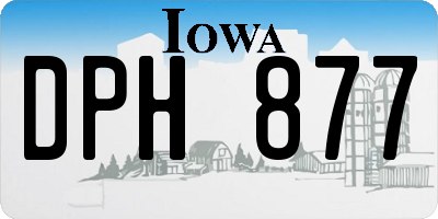 IA license plate DPH877