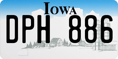 IA license plate DPH886