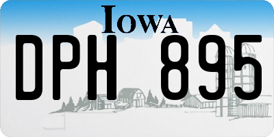 IA license plate DPH895