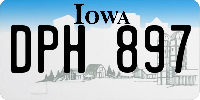 IA license plate DPH897