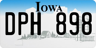 IA license plate DPH898