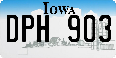 IA license plate DPH903