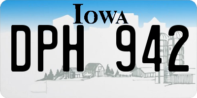 IA license plate DPH942