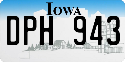 IA license plate DPH943