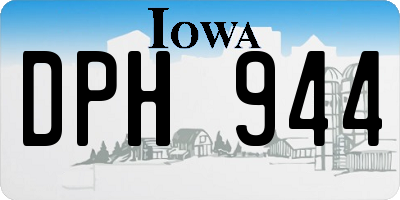 IA license plate DPH944