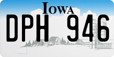 IA license plate DPH946