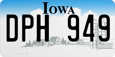 IA license plate DPH949