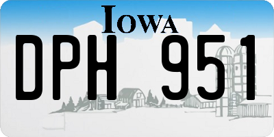 IA license plate DPH951